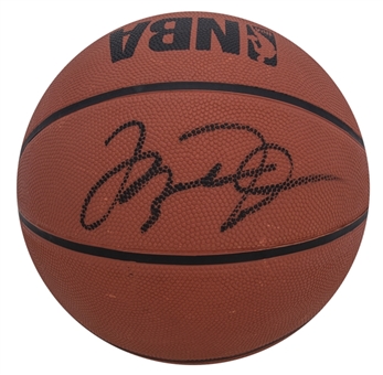 Michael Jordan Signed Basketball - Bold Signature on Unique NBA "Slam Dunk" Ball (Beckett)